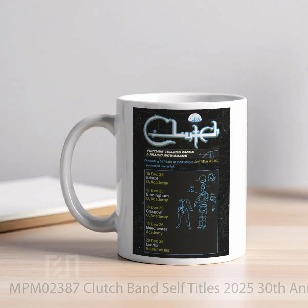Mug Clutch Band Self Titles 2025 30th Anniversay Uk MPM02387 - All-side / Desain