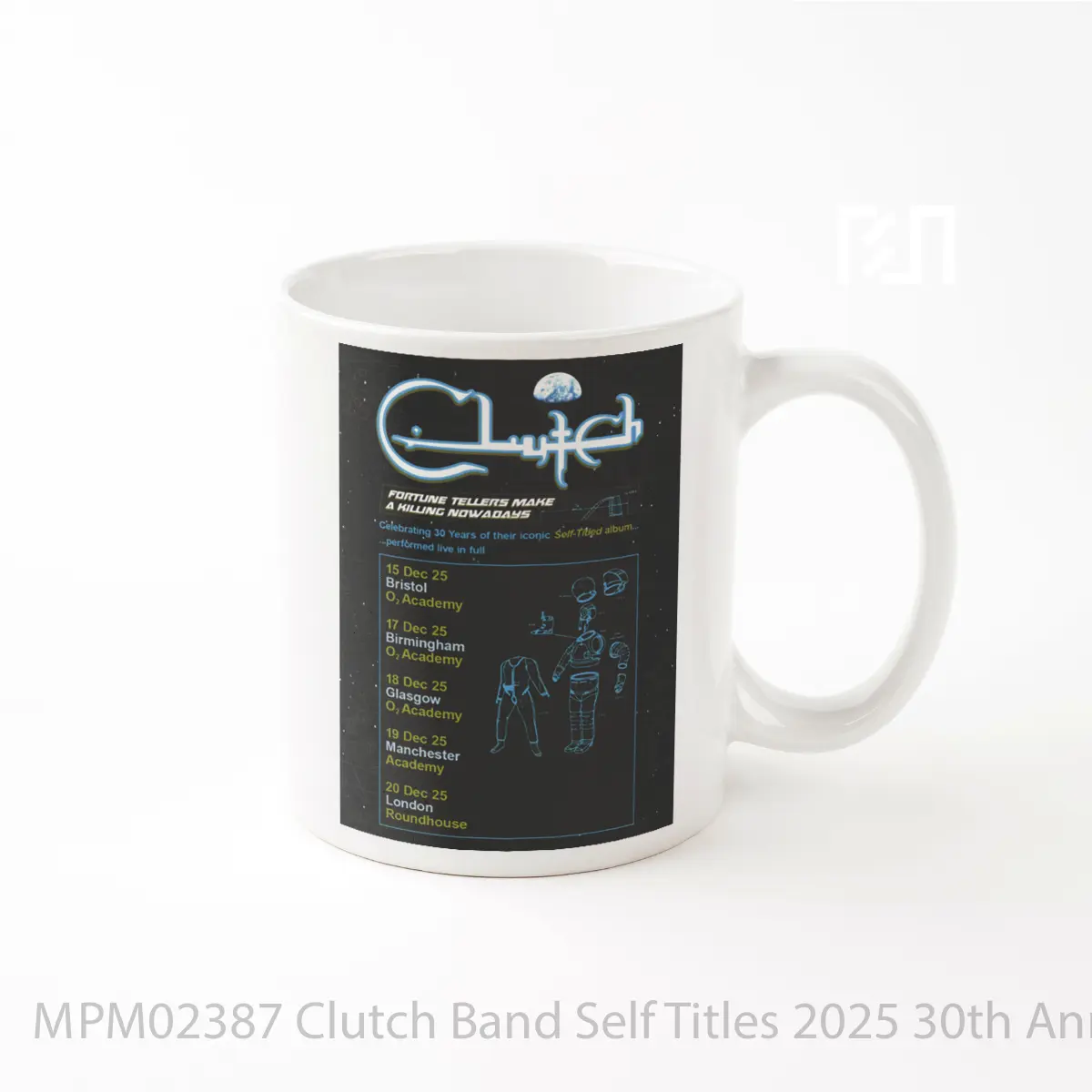 Mug Clutch Band Self Titles 2025 30th Anniversay Uk MPM02387