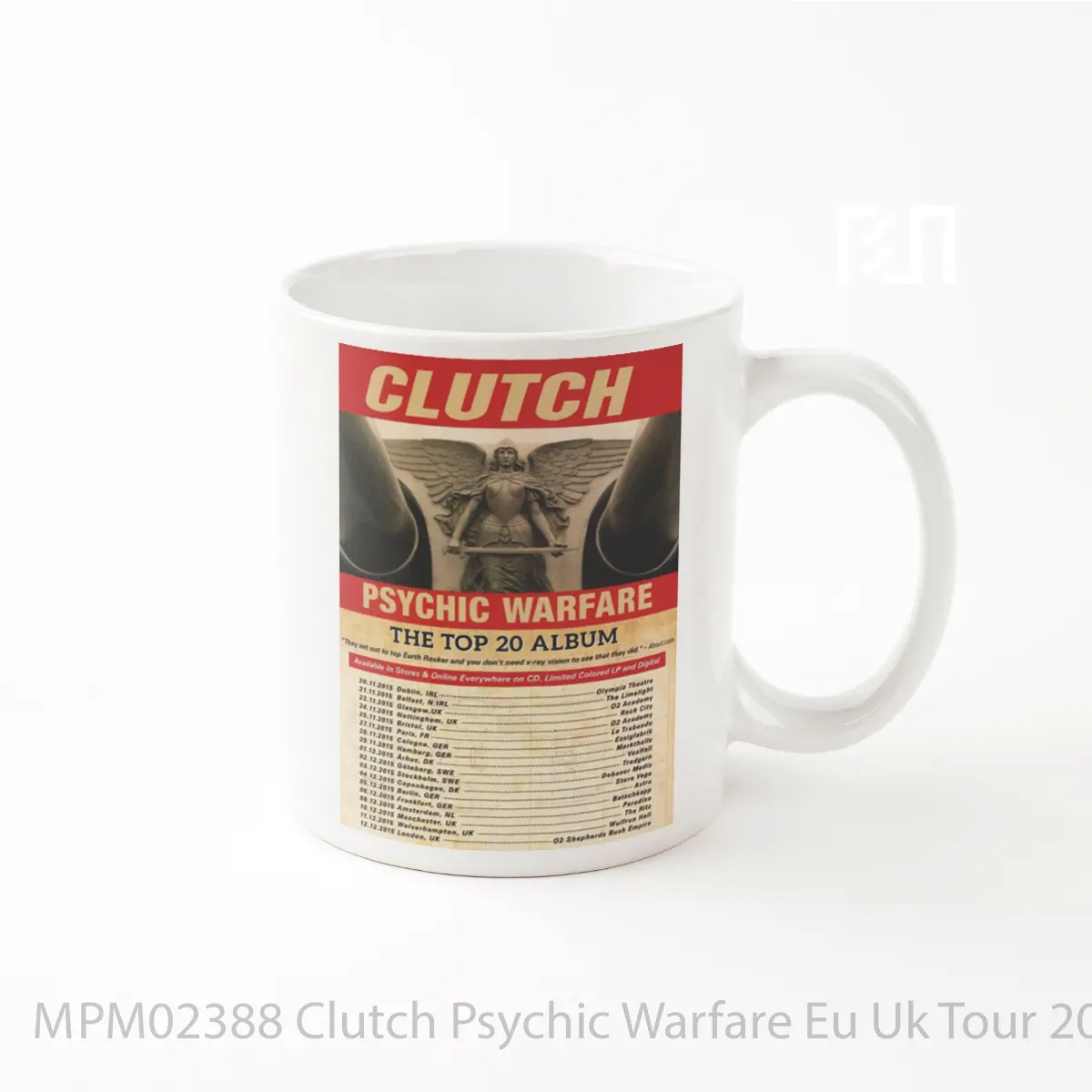 Mug Clutch Psychic Warfare Eu Uk Tour 2016 MPM02388