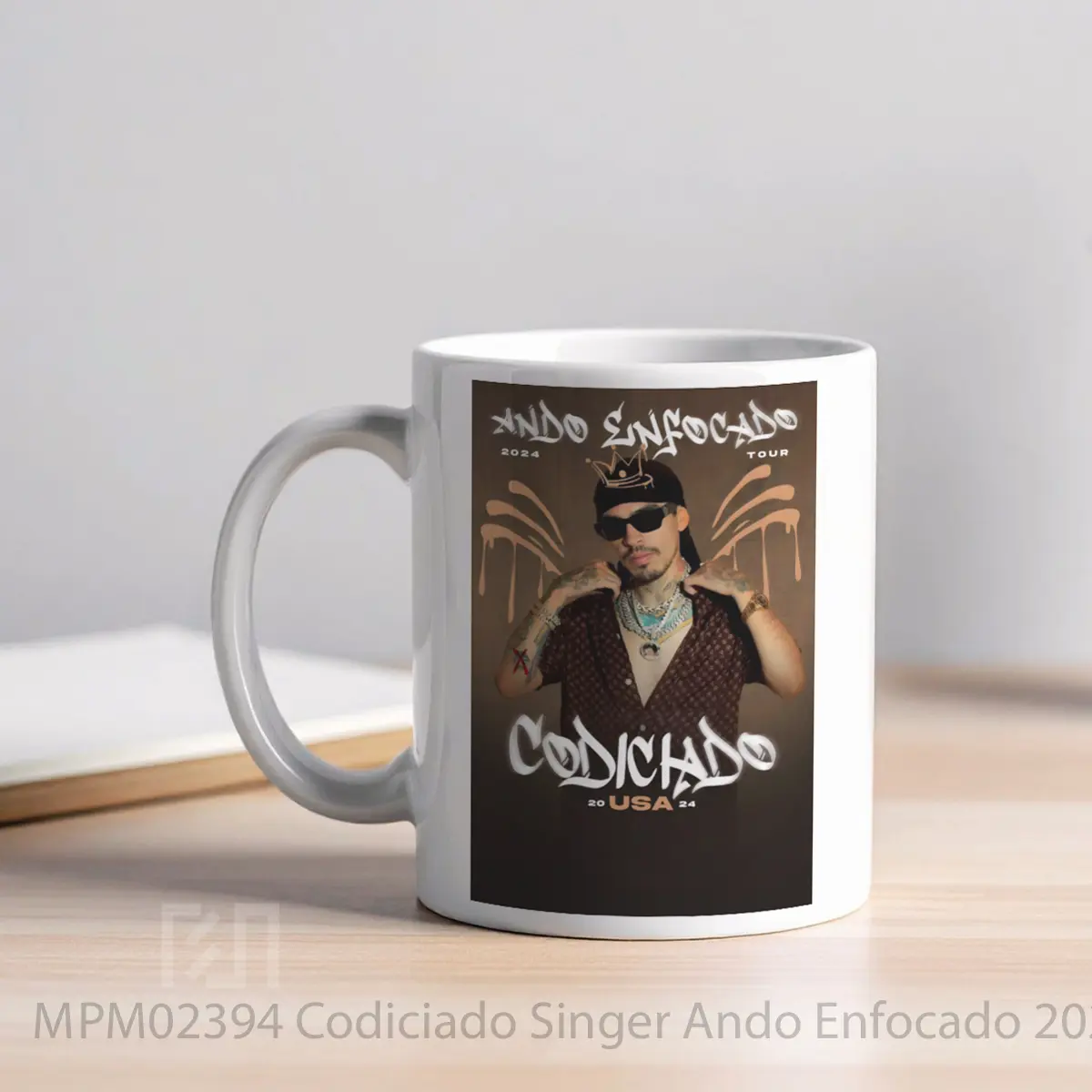 Mug Codiciado Singer Ando Enfocado 2024 Us Tour Post MPM02394 - All-side / Desain
