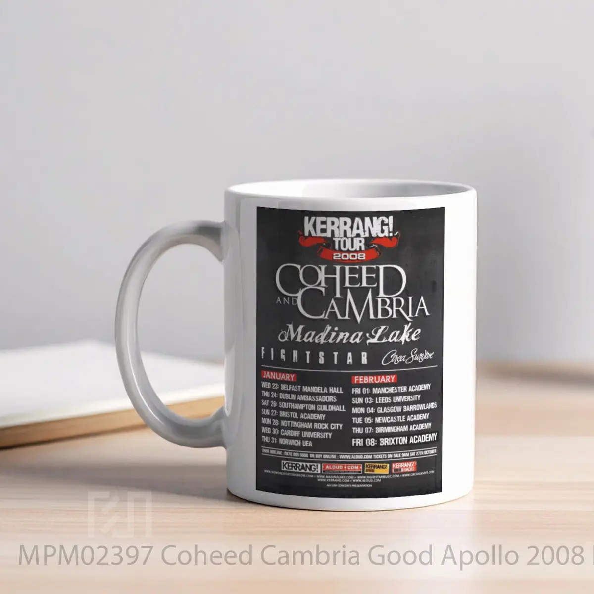 Mug Coheed Cambria Good Apollo 2008 Kerrang Uk Tour MPM02397 - All-side / Desain