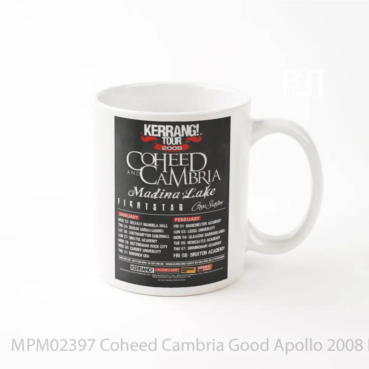 Mug Coheed Cambria Good Apollo 2008 Kerrang Uk Tour MPM02397