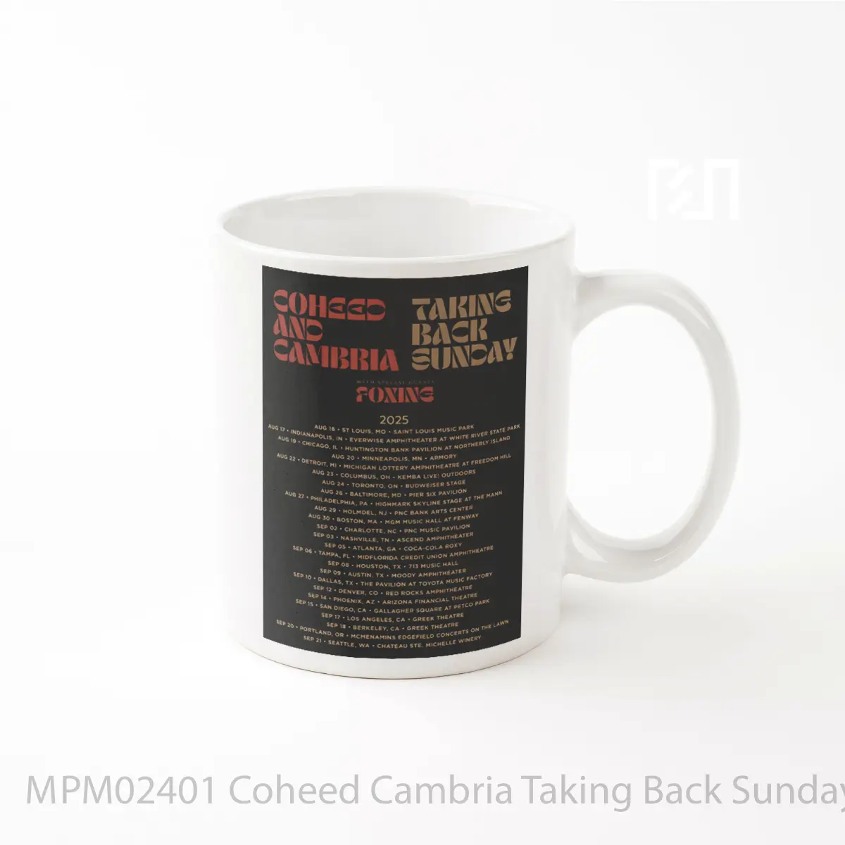 Mug Coheed Cambria Taking Back Sunday Co Headling MPM02401