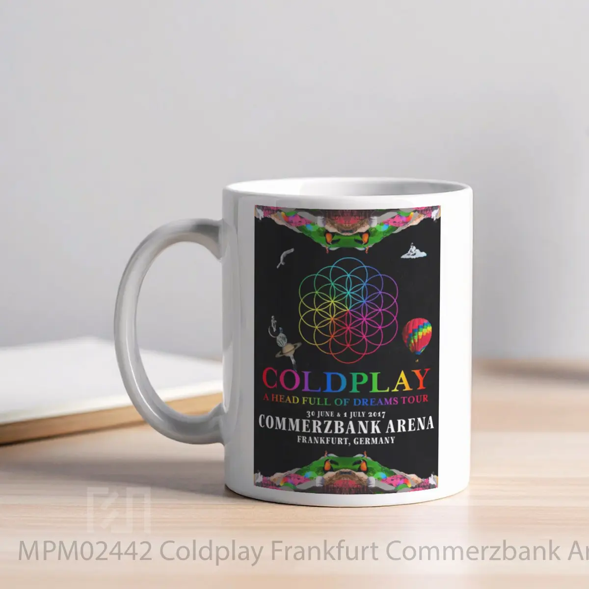 Mug Coldplay Frankfurt Commerzbank Arena 2016 MPM02442 - All-side / Desain