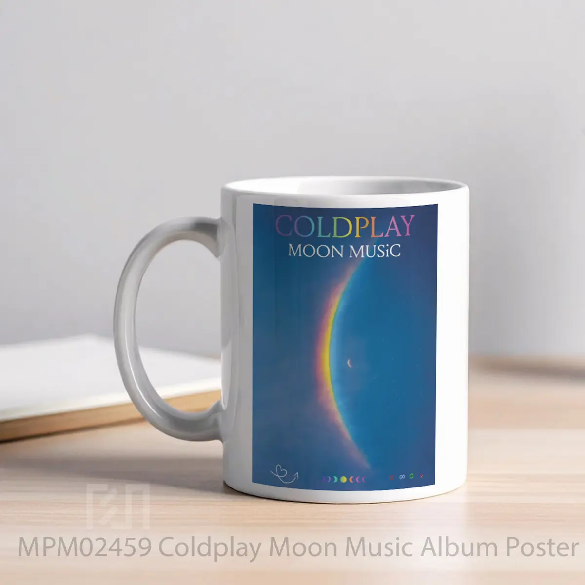 Mug Coldplay Moon Music Album MPM02459 - All-side / Desain