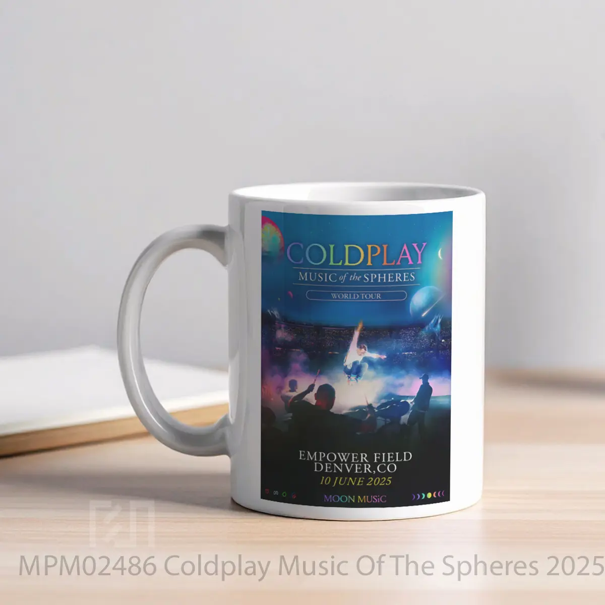 Mug Coldplay Music Of The Spheres 2025 Tour Denver Empower Field MPM02486 - All-side / Desain