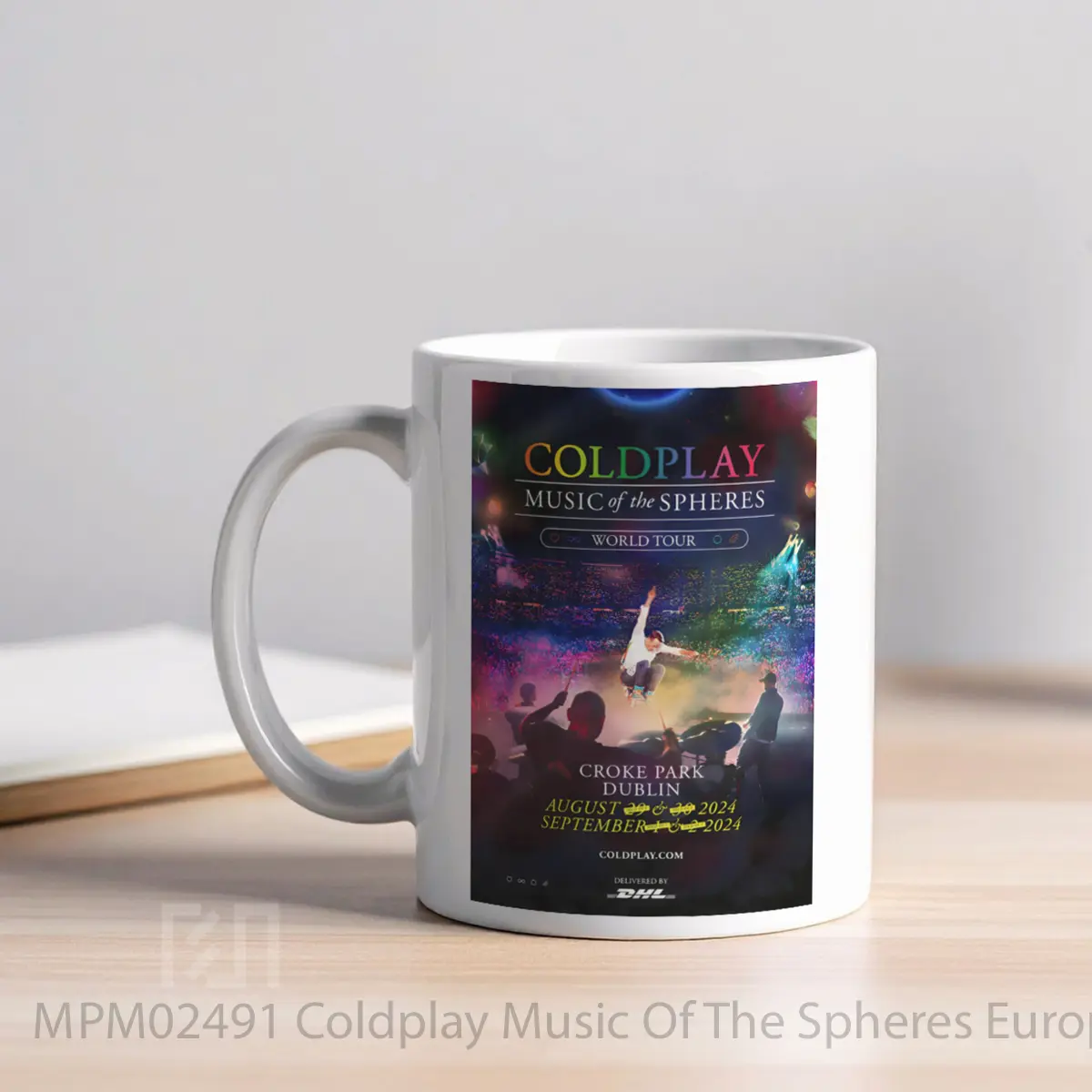 Mug Coldplay Music Of The Spheres European Tour 2024 Dublin MPM02491 - All-side / Desain
