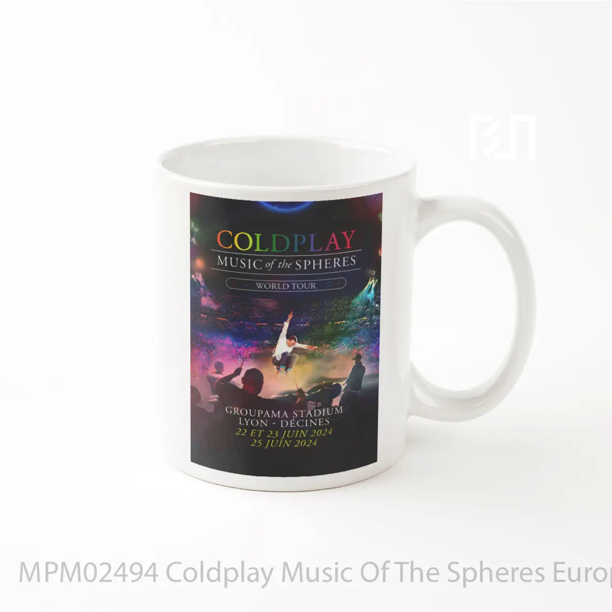 Mug Coldplay Music Of The Spheres European Tour 2024 Lyon MPM02494