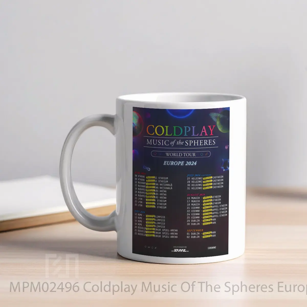 Mug Coldplay Music Of The Spheres European Tour 2024 MPM02496 - All-side / Desain