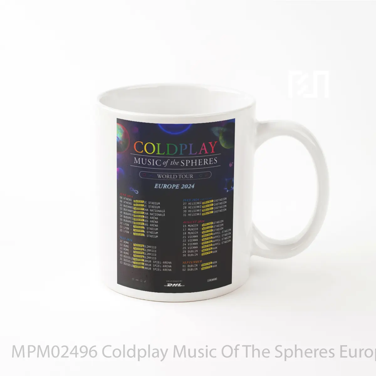 Mug Coldplay Music Of The Spheres European Tour 2024 MPM02496