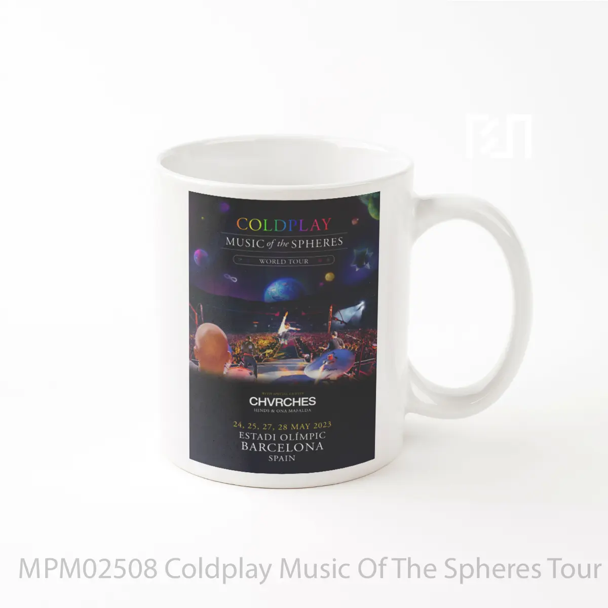 Mug Coldplay Music Of The Spheres Tour 2023 Estadi Olimpic Barcelona MPM02508