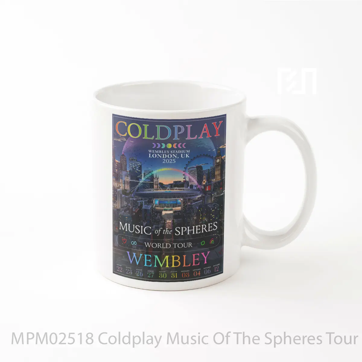 Mug Coldplay Music Of The Spheres Tour 2025 London Wembley 2 MPM02518