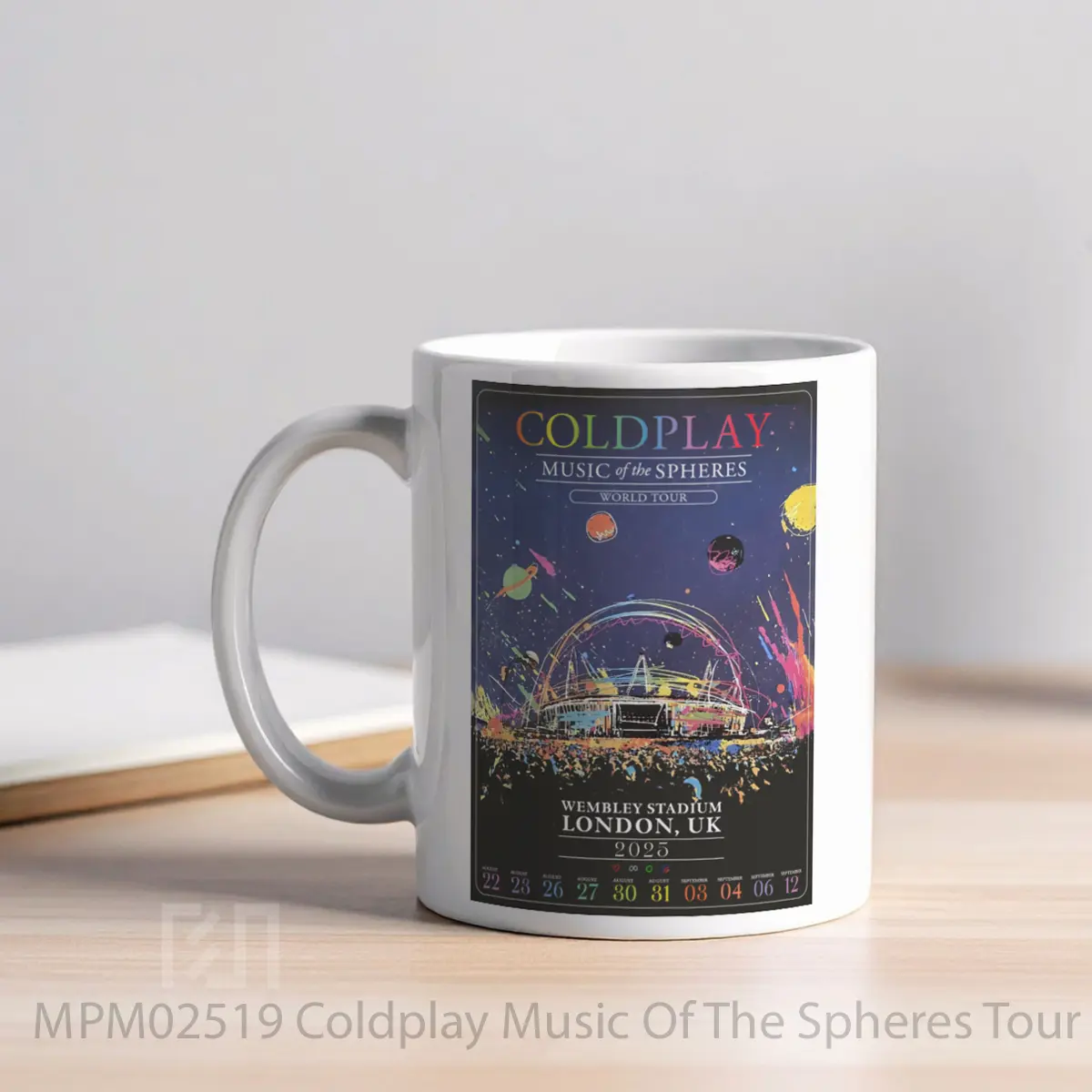 Mug Coldplay Music Of The Spheres Tour 2025 London Wembley MPM02519 - All-side / Desain