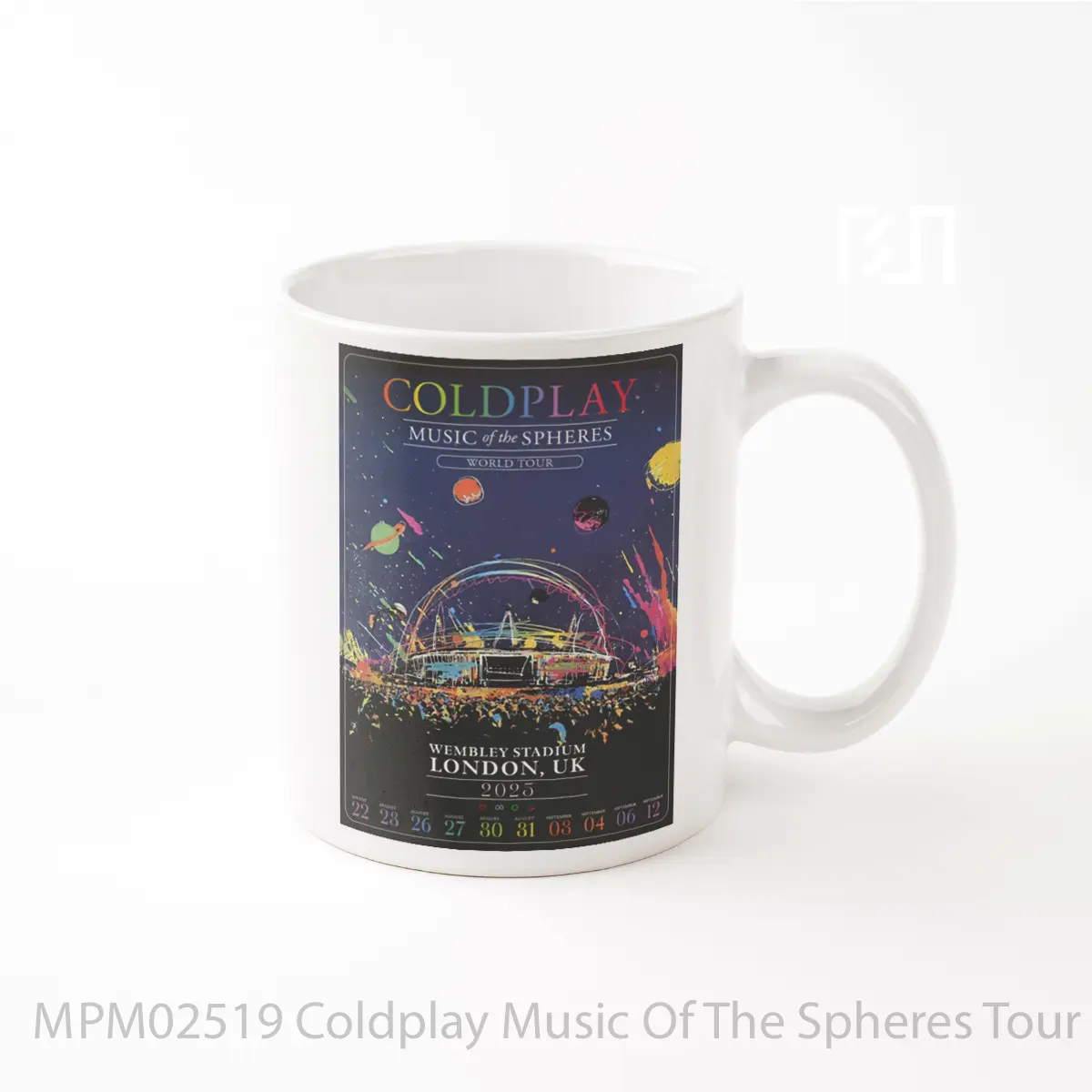 Mug Coldplay Music Of The Spheres Tour 2025 London Wembley MPM02519