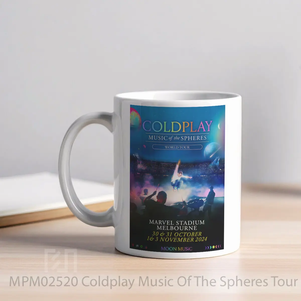Mug Coldplay Music Of The Spheres Tour 2025 Melbourne MPM02520 - All-side / Desain