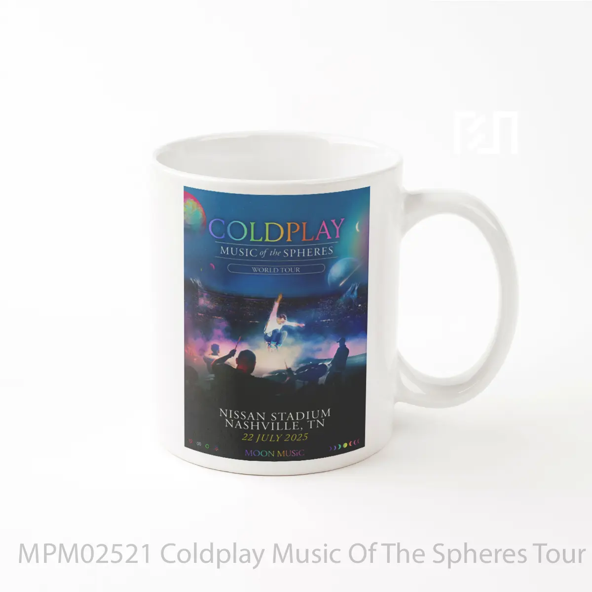 Mug Coldplay Music Of The Spheres Tour 2025 Nashville Nissan Stadium MPM02521