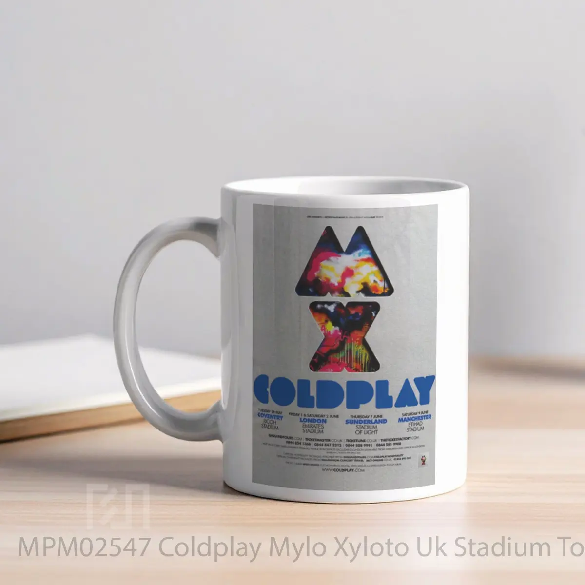 Mug Coldplay Mylo Xyloto Uk Stadium Tour 2012 MPM02547 - All-side / Desain