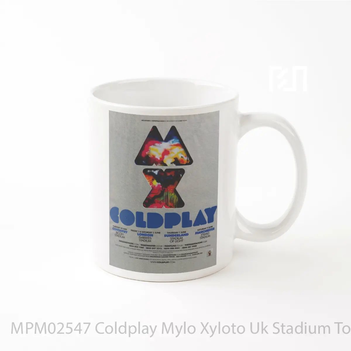 Mug Coldplay Mylo Xyloto Uk Stadium Tour 2012 MPM02547