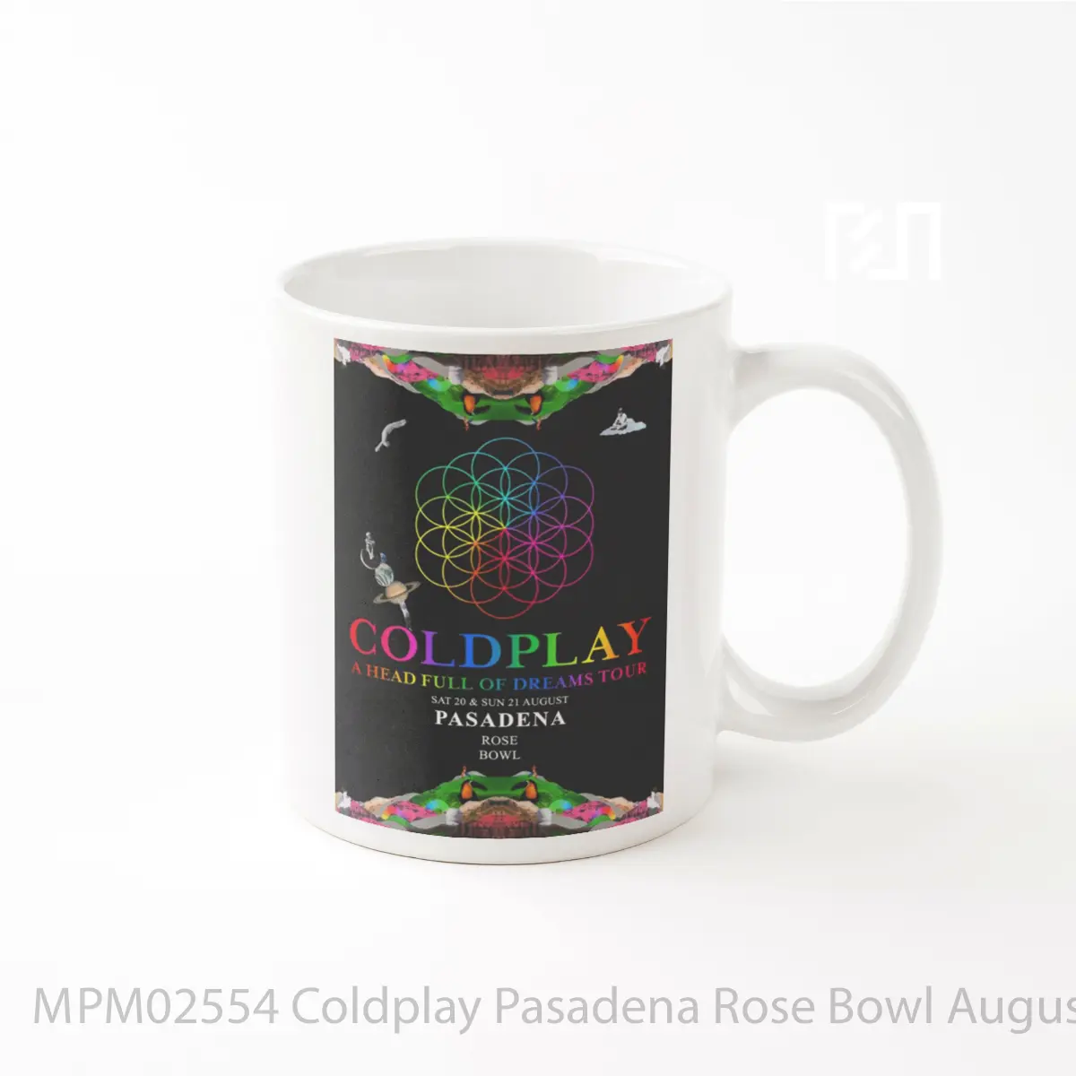 Mug Coldplay Pasadena Rose Bowl August 20th 21st 2017 MPM02554