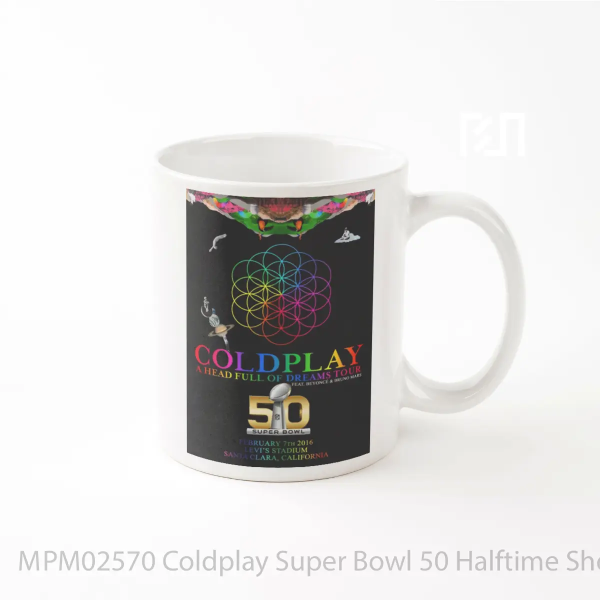 Mug Coldplay Super Bowl 50 Halftime Show MPM02570