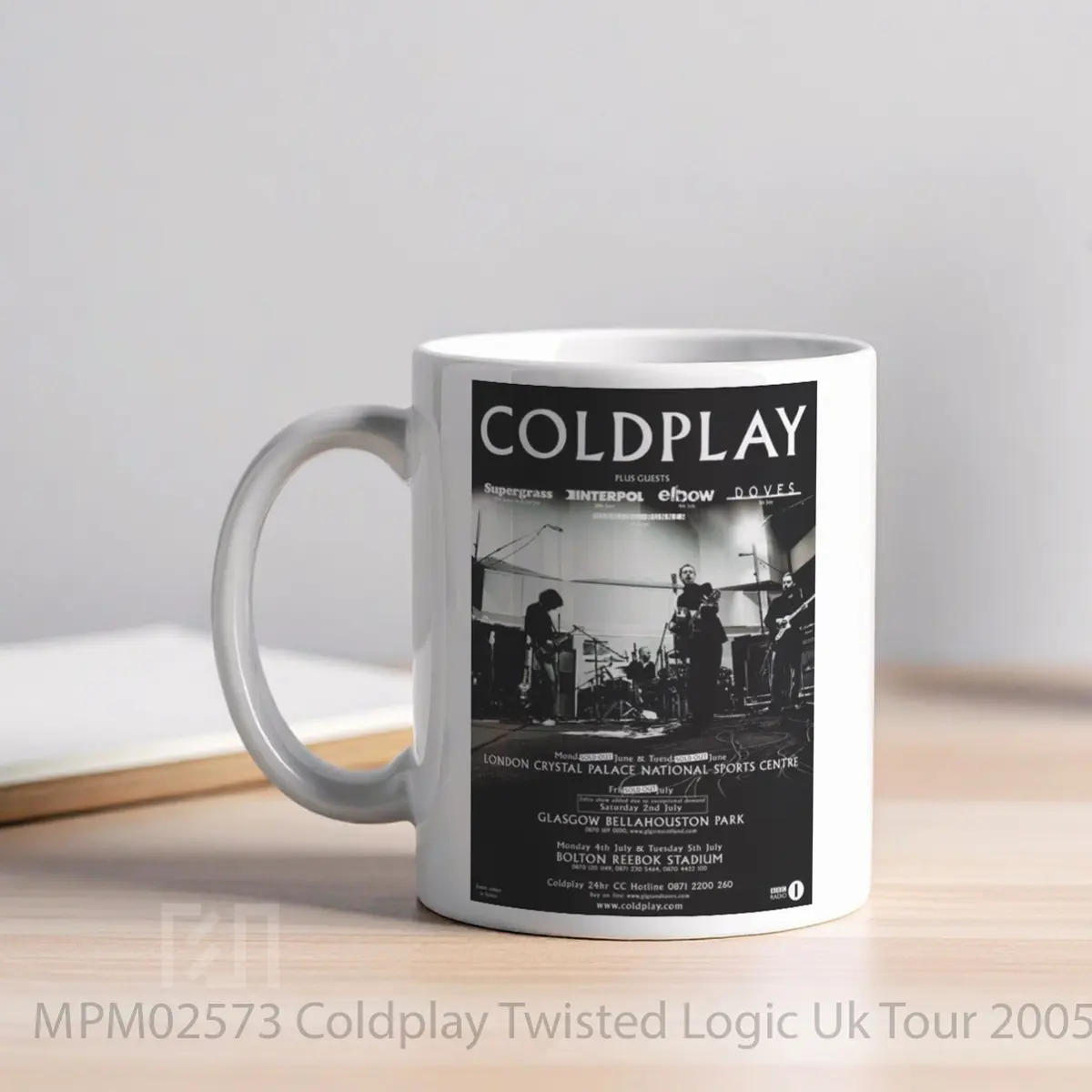 Mug Coldplay Twisted Logic Uk Tour 2005 MPM02573 - All-side / Desain