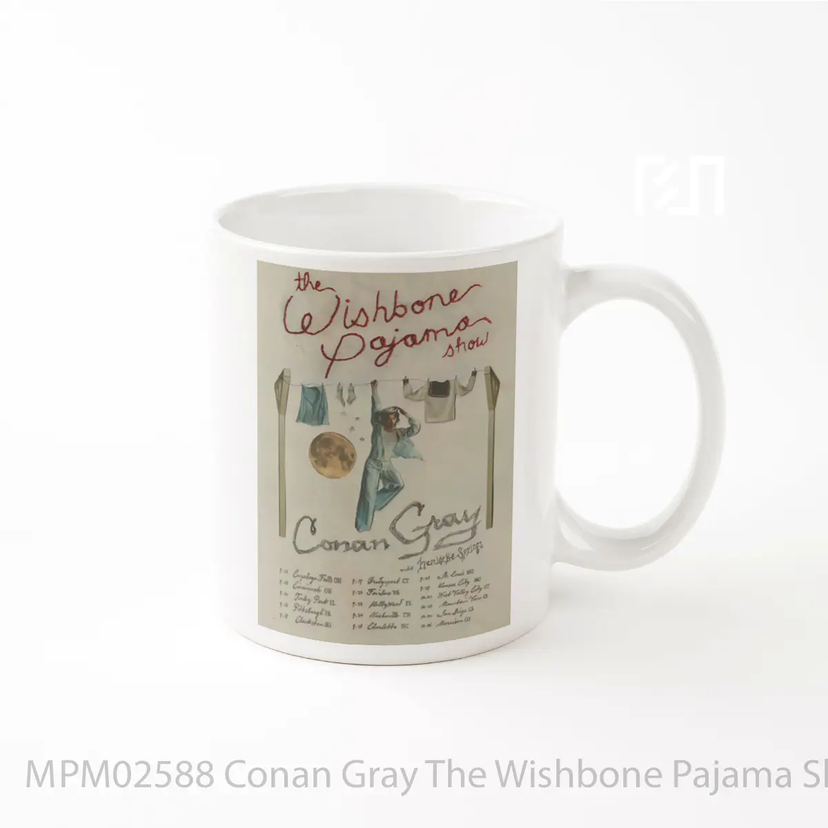 Mug Conan Gray The Wishbone Pajama Show North America Tour 2025 MPM02588
