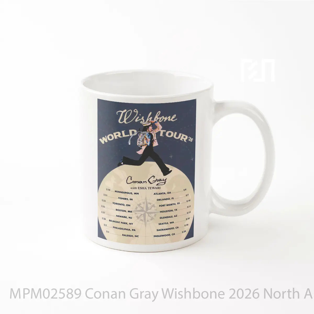 Mug Conan Gray Wishbone 2026 North America Tour MPM02589