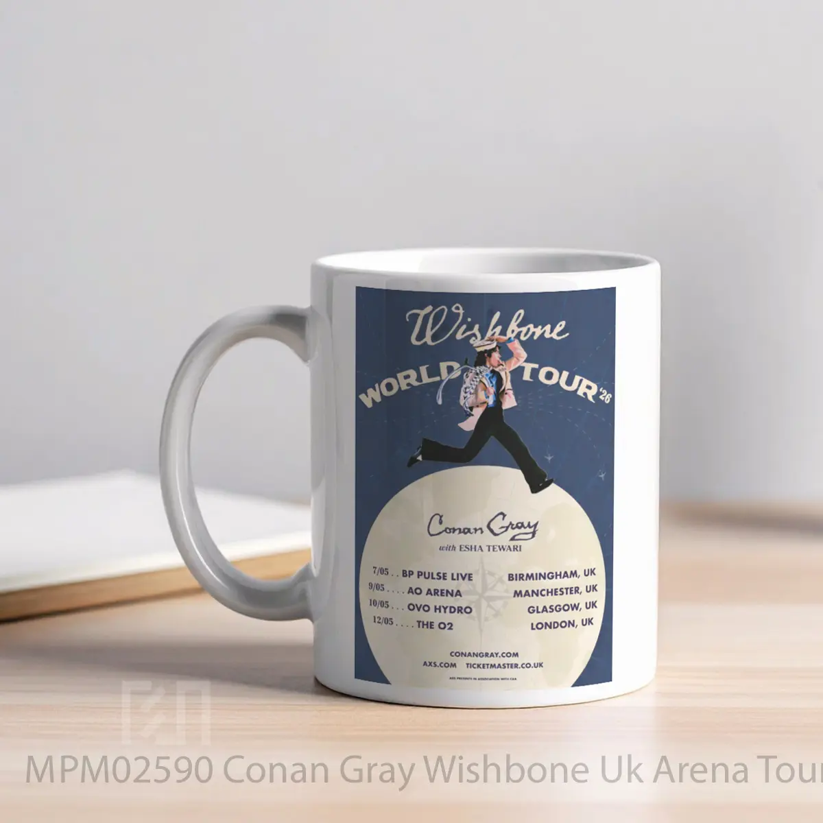 Mug Conan Gray Wishbone Uk Arena Tour 2026 MPM02590 - All-side / Desain