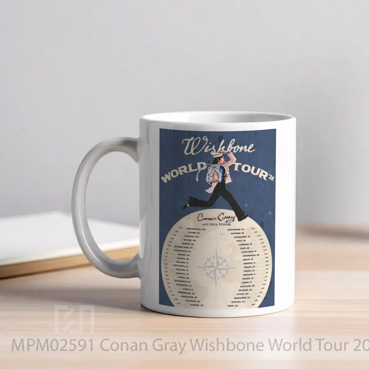 Mug Conan Gray Wishbone World Tour 2026 MPM02591 - All-side / Desain