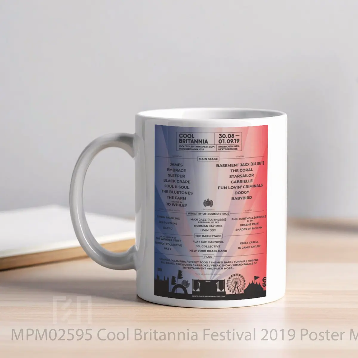 Mug Cool Britannia Festival 2019 MPM02595 - All-side / Desain