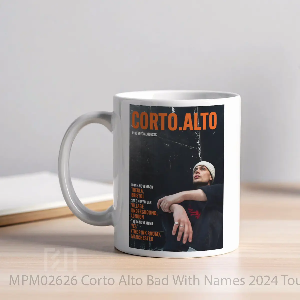 Mug Corto Alto Bad With Names 2024 Tour MPM02626 - All-side / Desain