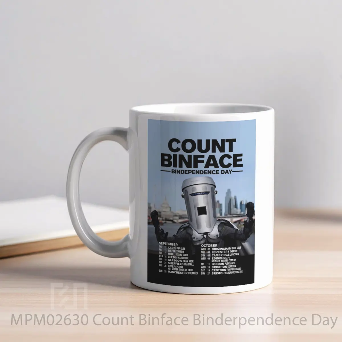 Mug Count Binface Binderpendence Day 2024 Uk Tour Post MPM02630 - All-side / Desain