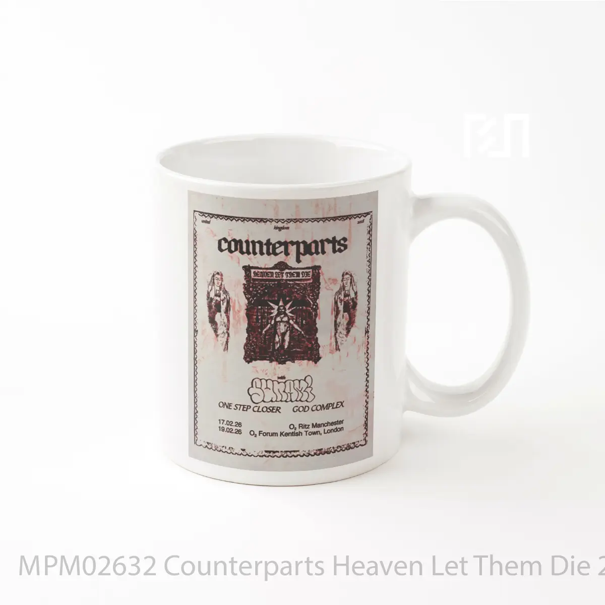 Mug Counterparts Heaven Let Them Die 2026 Uk Tour MPM02632