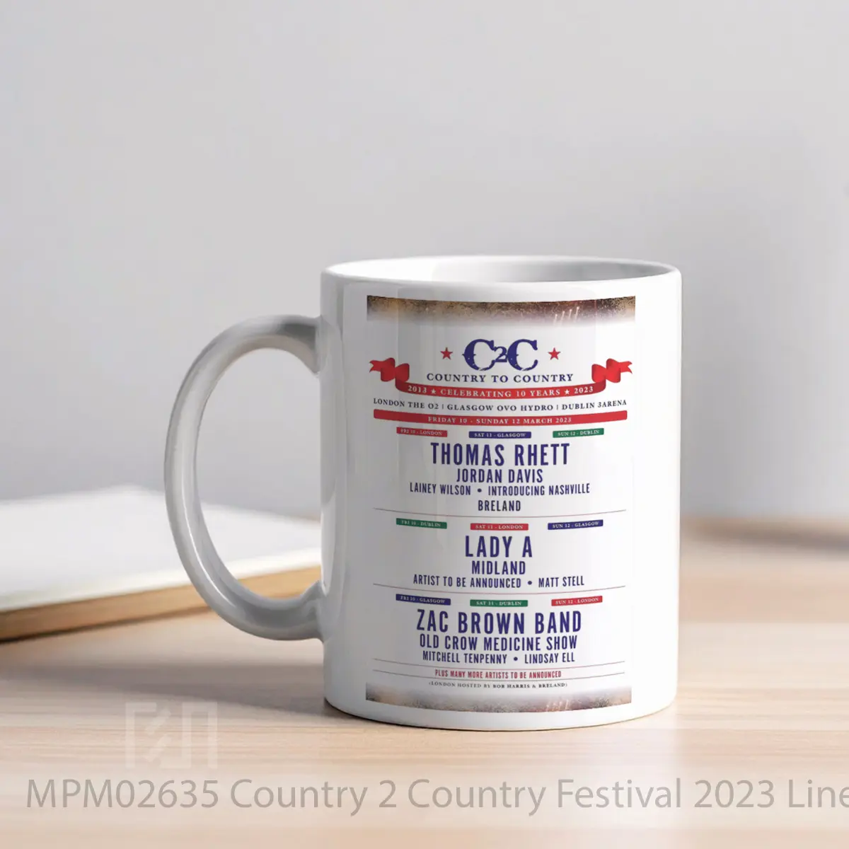 Mug Country 2 Country Festival 2023 Line Up MPM02635 - All-side / Desain