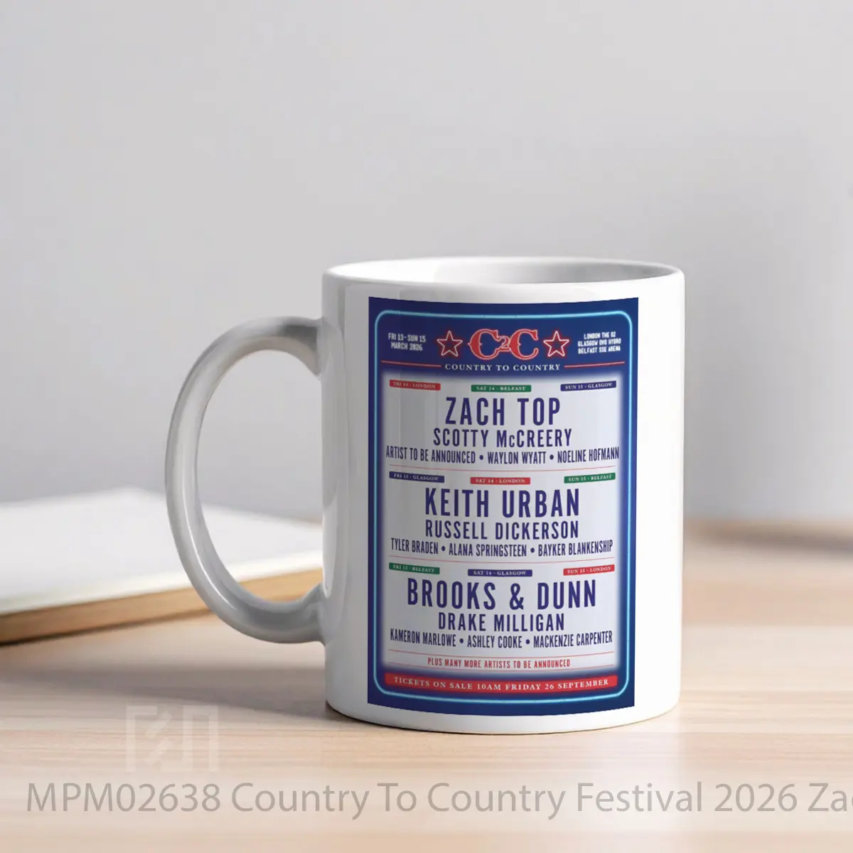 Mug Country To Country Festival 2026 Zach Top Keith Urban MPM02638 - All-side / Desain