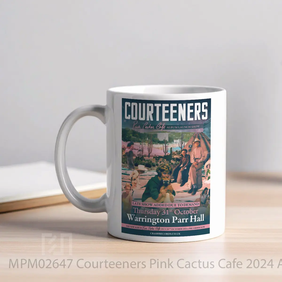 Mug Courteeners Pink Cactus Cafe 2024 Album Launch Tou MPM02647 - All-side / Desain