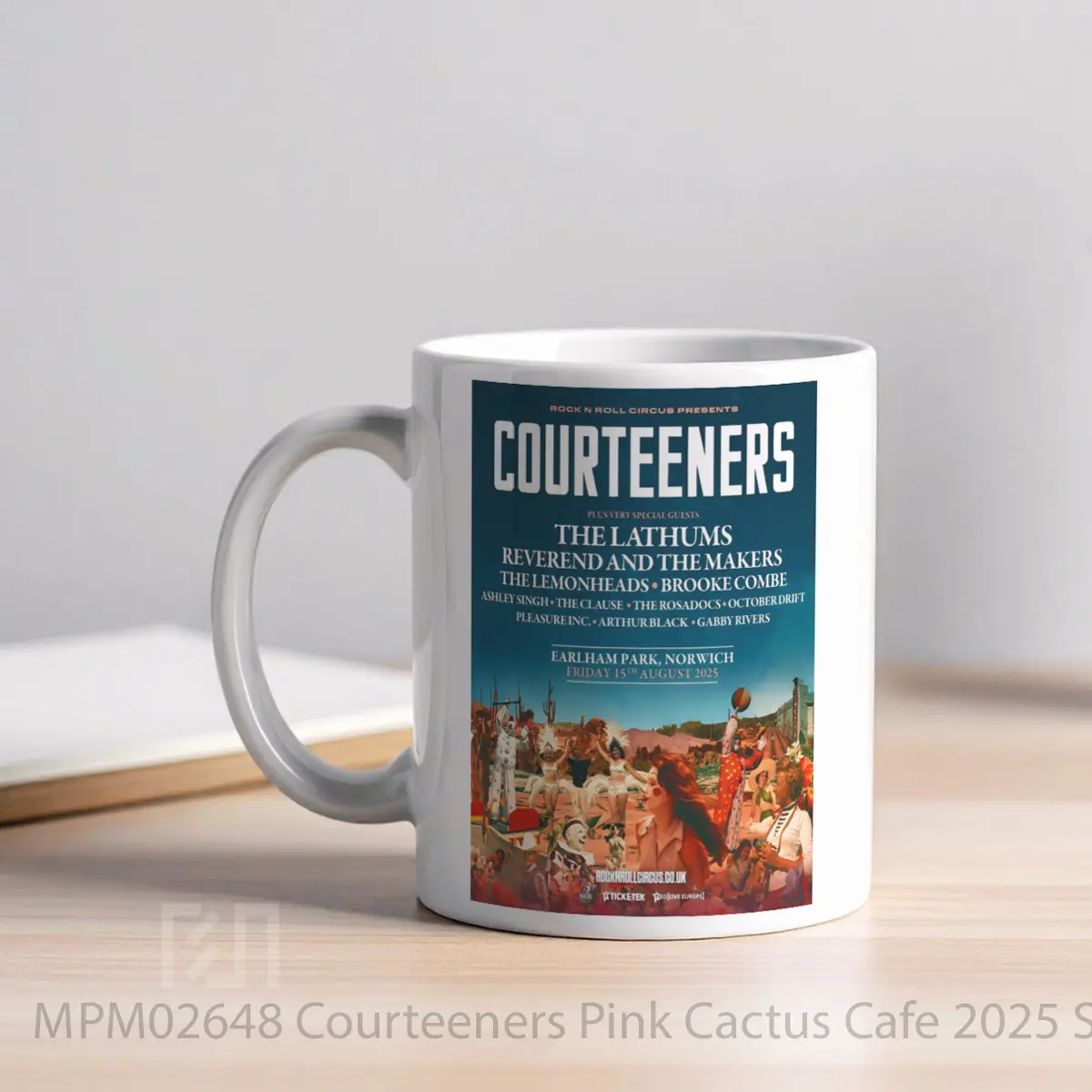 Mug Courteeners Pink Cactus Cafe 2025 Summer Tour 1 MPM02648 - All-side / Desain
