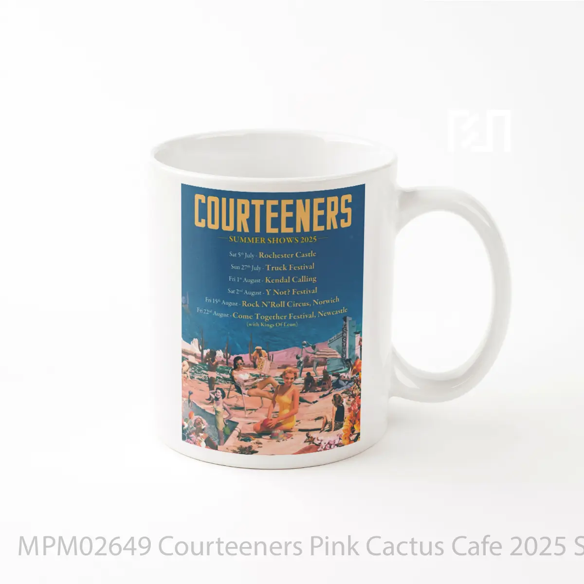 Mug Courteeners Pink Cactus Cafe 2025 Summer Tour Post MPM02649
