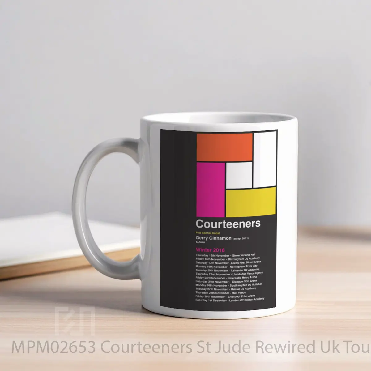 Mug Courteeners St Jude Rewired Uk Tour 2018 MPM02653 - All-side / Desain