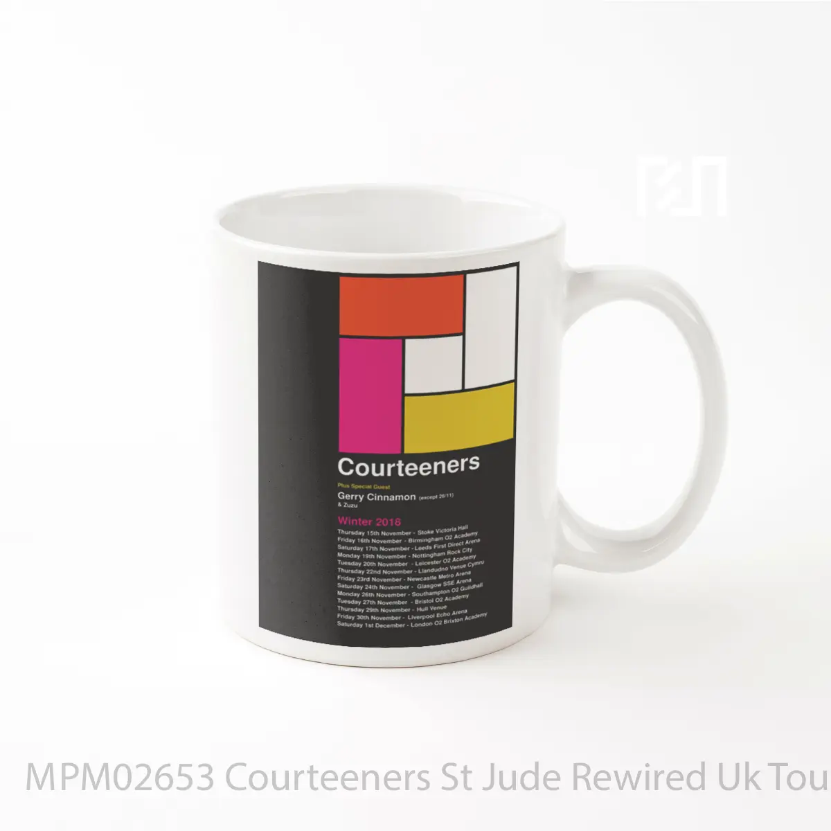 Mug Courteeners St Jude Rewired Uk Tour 2018 MPM02653