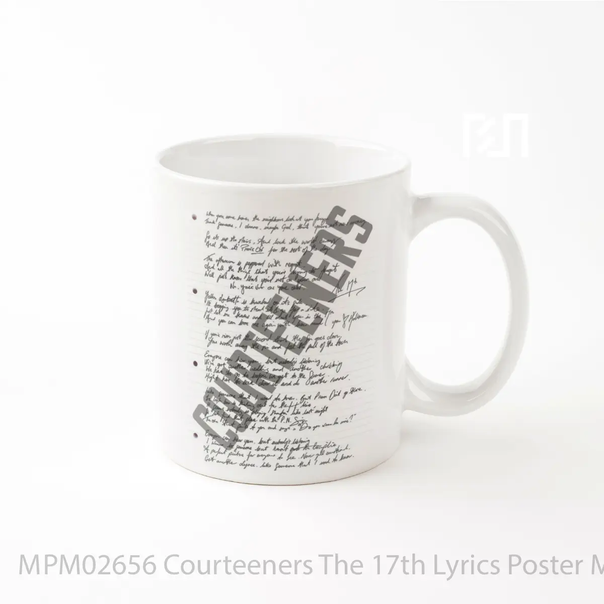 Mug Courteeners The 17th Lyrics MPM02656