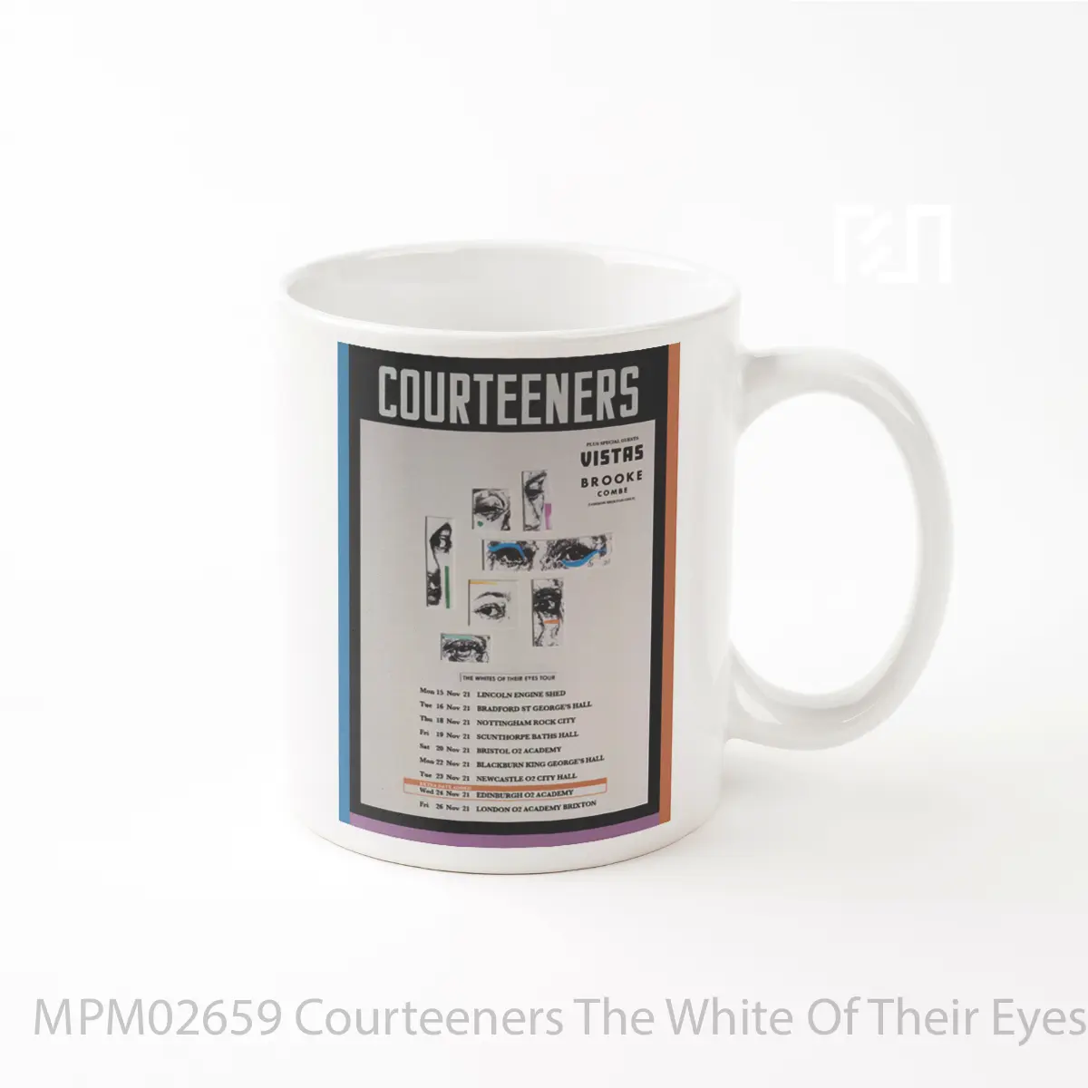 Mug Courteeners The White Of Their Eyes Uk Tour 2021 MPM02659
