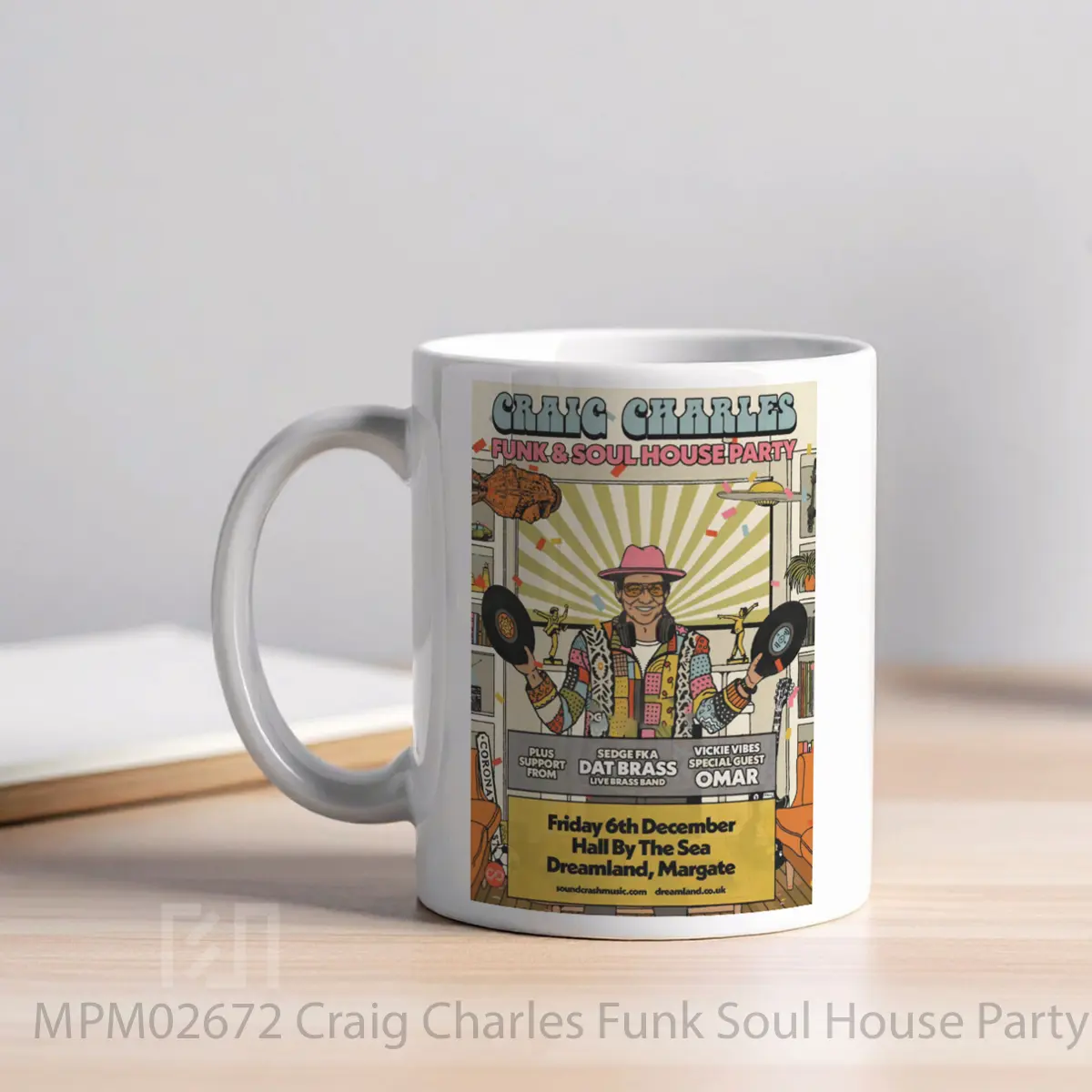 Mug Craig Charles Funk Soul House Party Tour 2025 Dreamland Margate MPM02672 - All-side / Desain