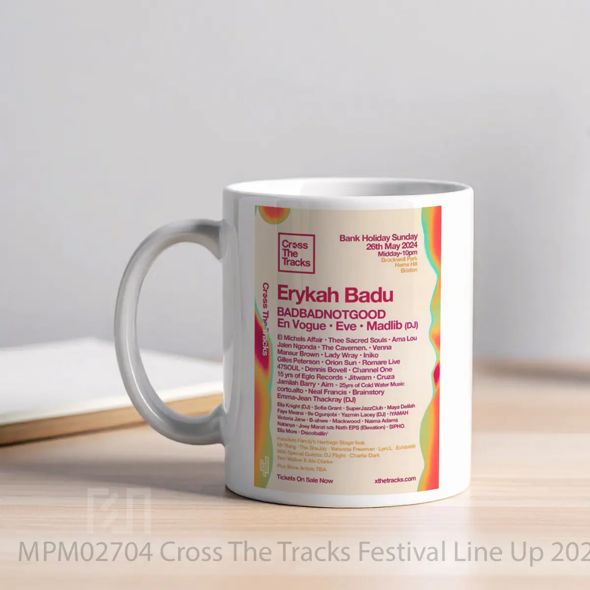 Mug Cross The Tracks Festival Line Up 2024 MPM02704 - All-side / Desain