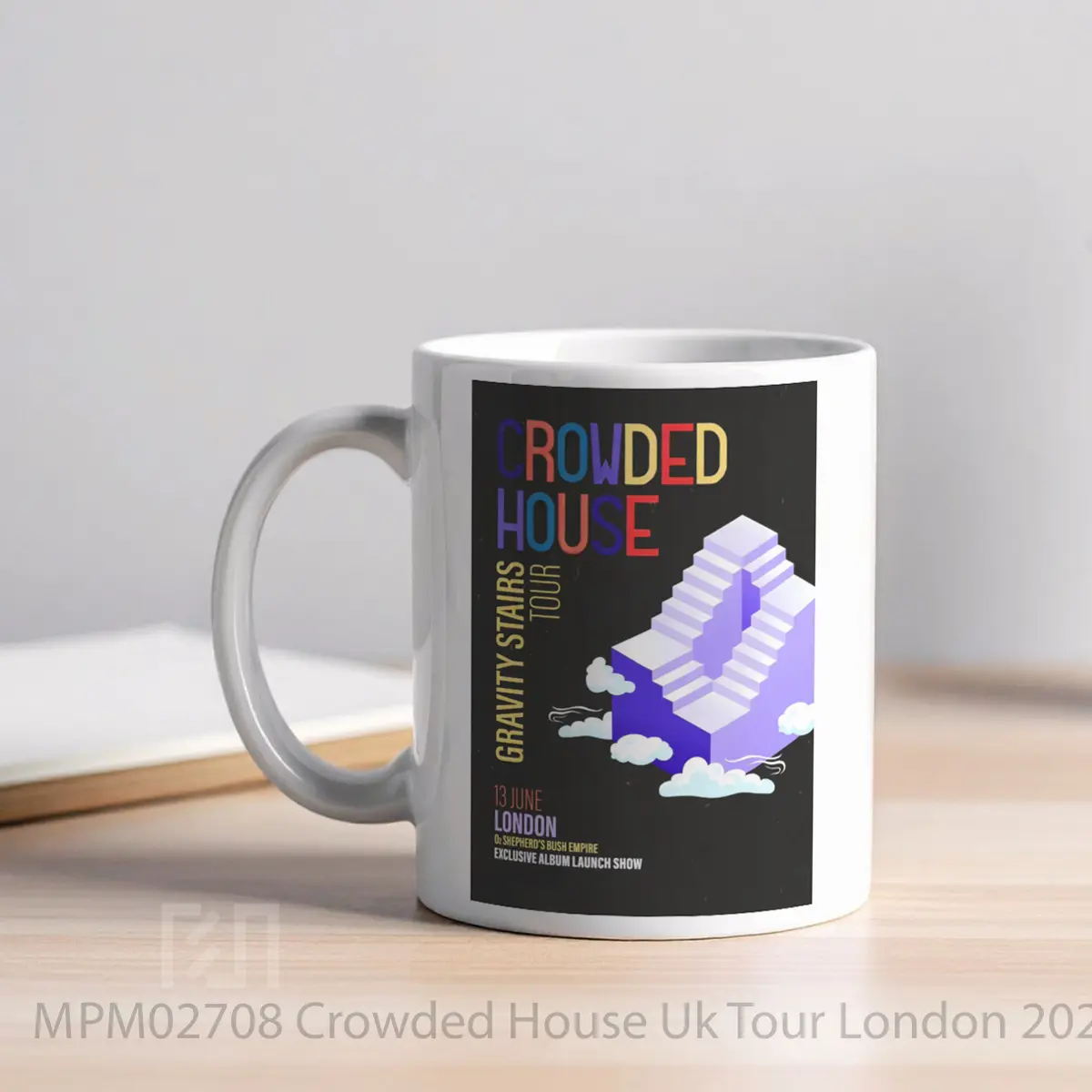 Mug Crowded House Uk Tour London 2024 MPM02708 - All-side / Desain