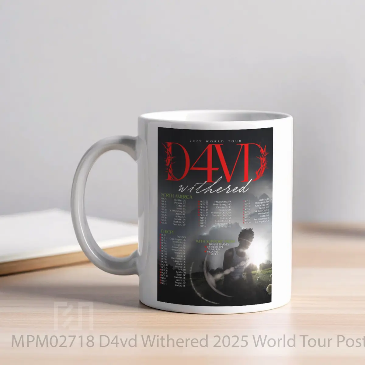 Mug D4vd Withered 2025 World Tour MPM02718 - All-side / Desain
