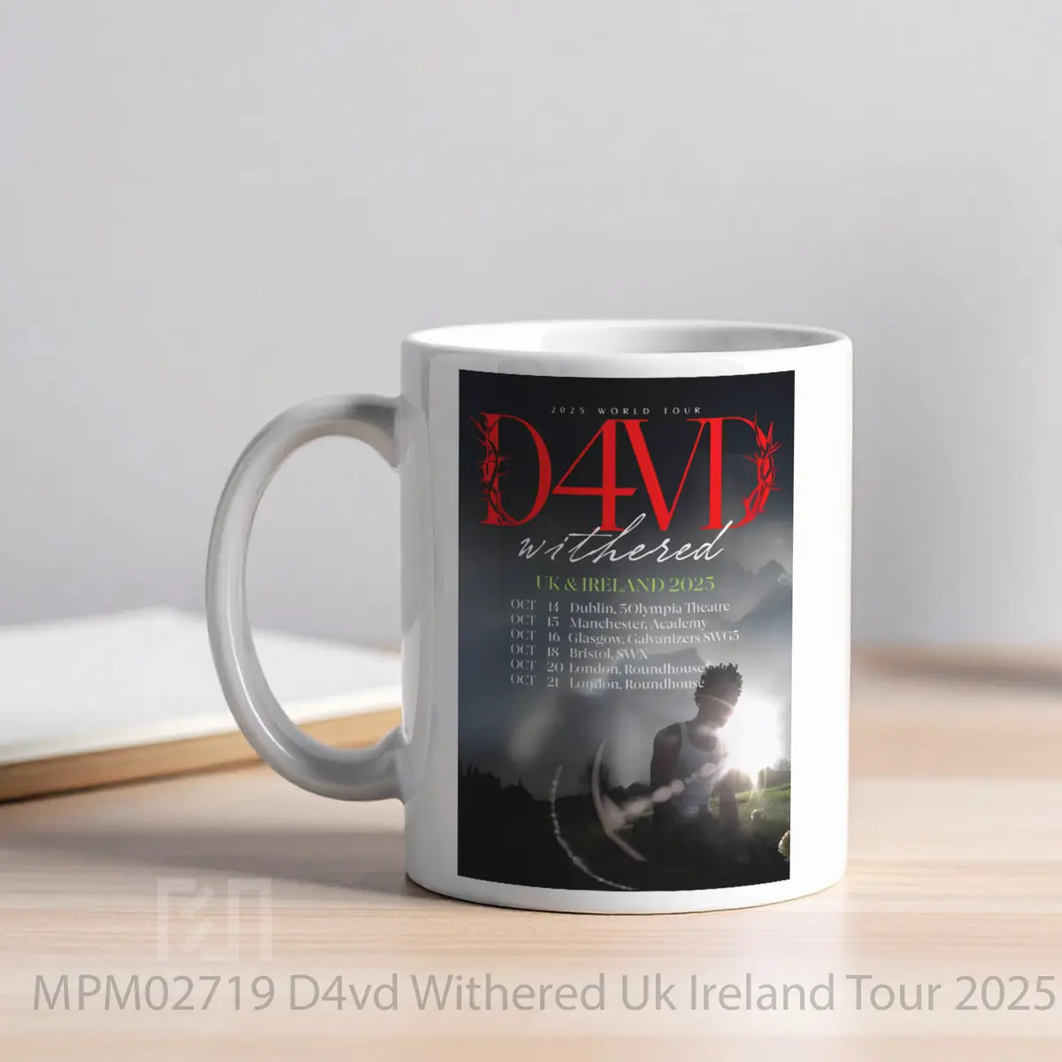 Mug D4vd Withered Uk Ireland Tour 2025 MPM02719 - All-side / Desain