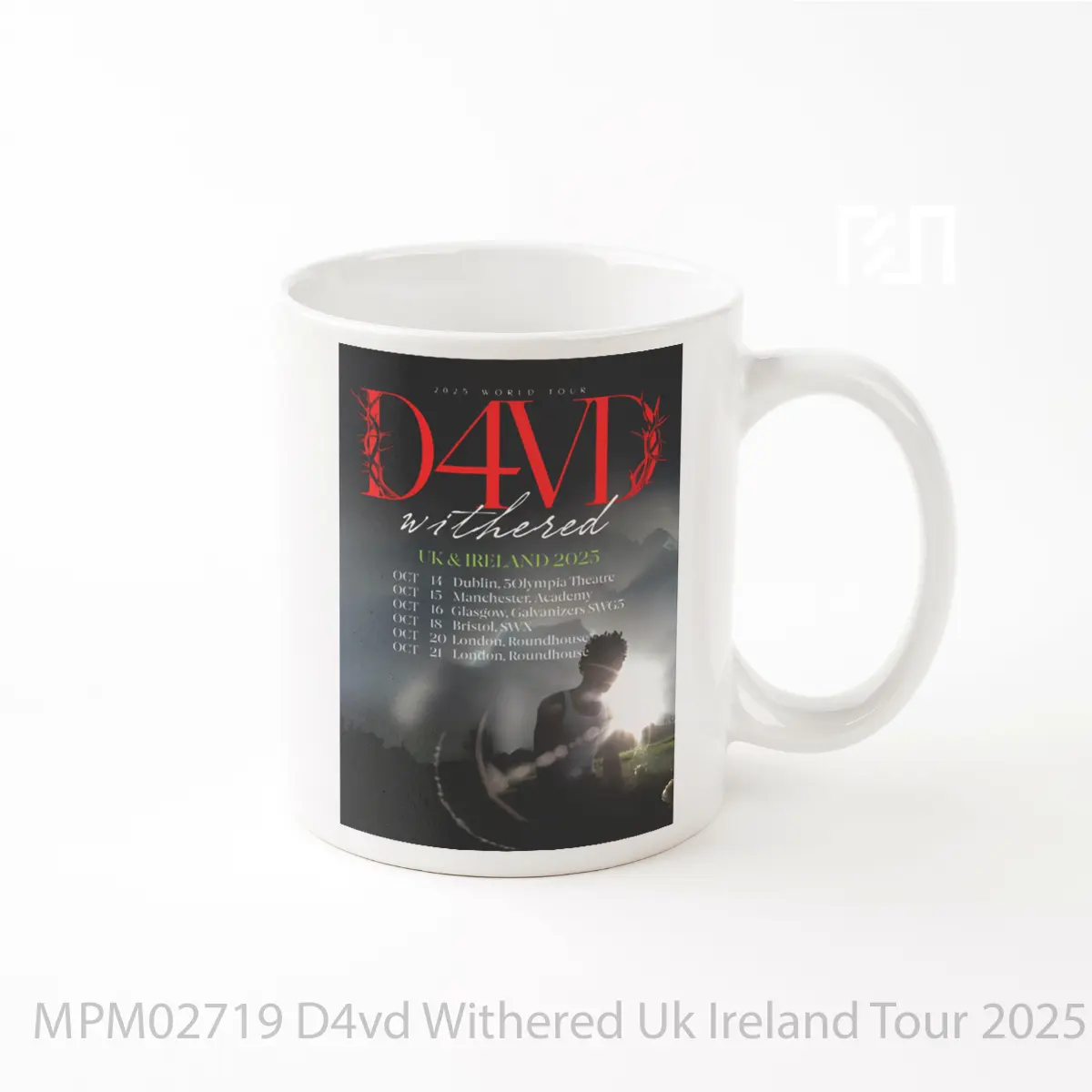 Mug D4vd Withered Uk Ireland Tour 2025 MPM02719