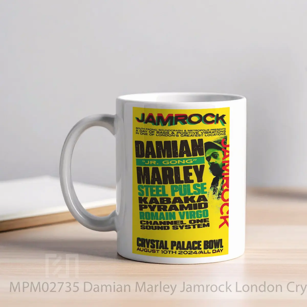 Mug Damian Marley Jamrock London Crystal Palace Bowl MPM02735 - All-side / Desain