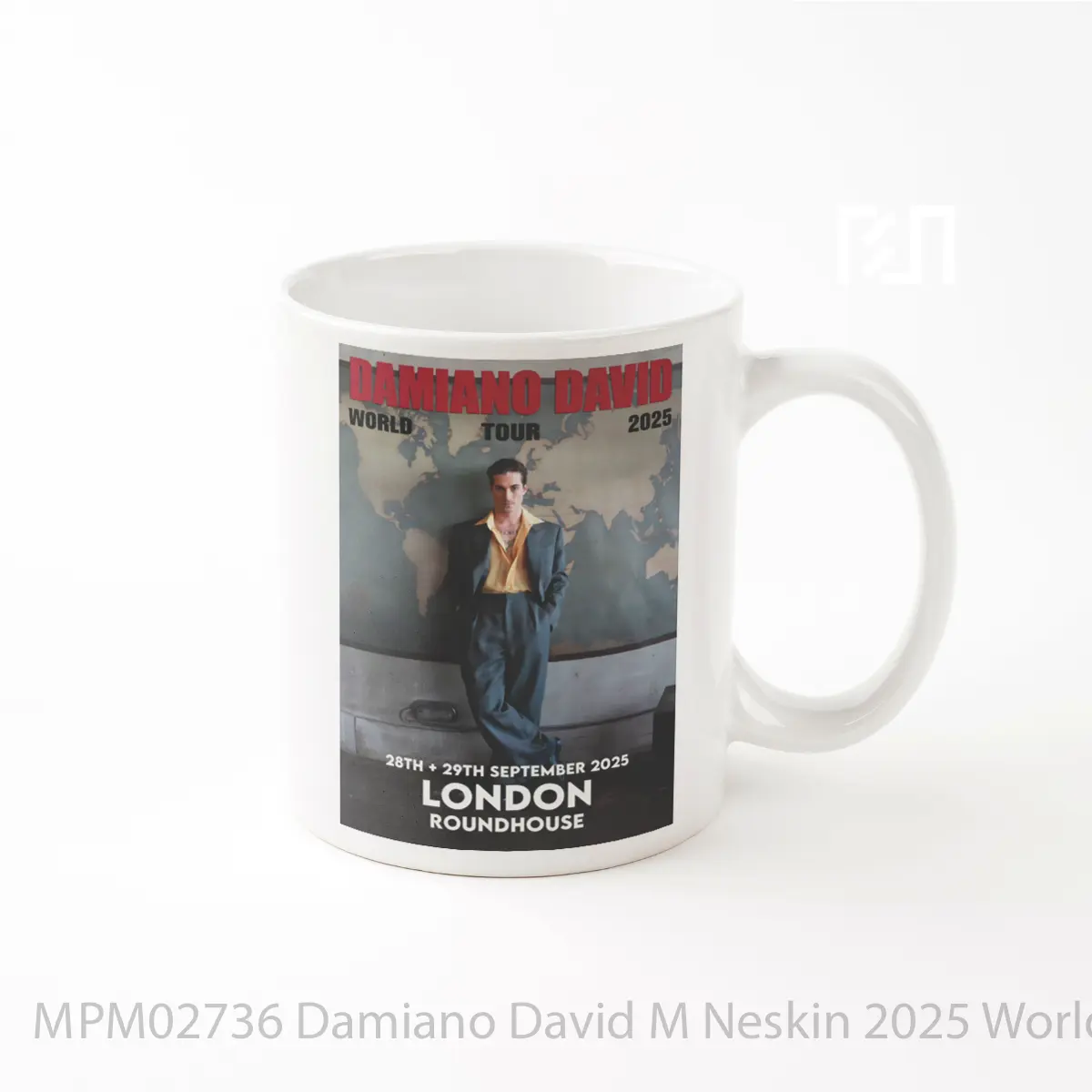 Mug Damiano David M Neskin 2025 World Tour MPM02736